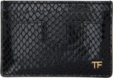 Lompakko Tom Ford TOM FORD Printed Python Card Holder Musta | YM232-LCL471G, 0