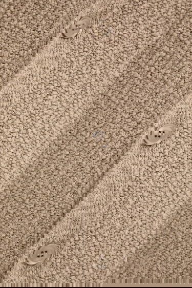 Villapaita Samsoe Samsoe SAMICAH Textured Knit Cardigan Beige | M25200023, 4
