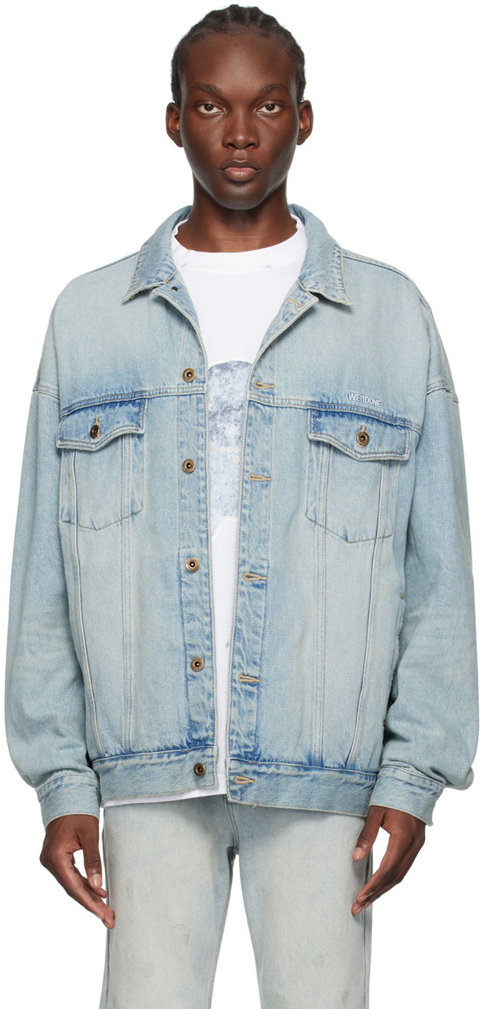 Takki We11done We11done Oversized Denim Jacket Sininen | WD-DJ2-24-353-U-SK