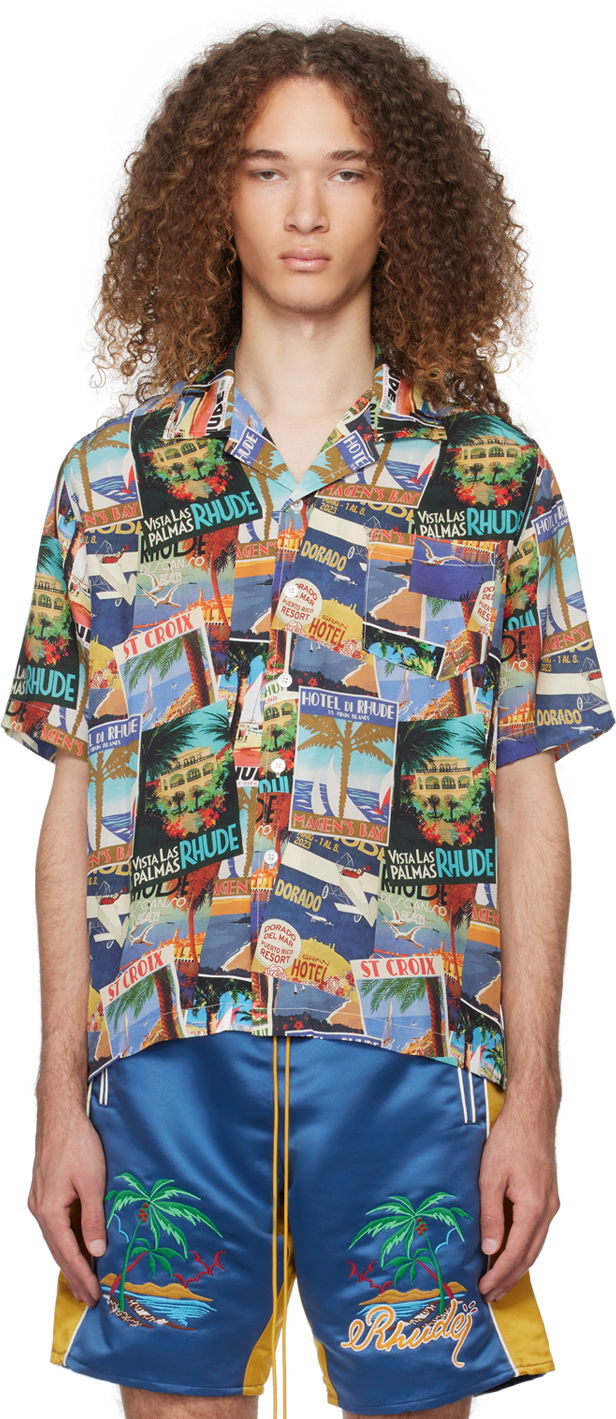 Paita Rhude Printed Shirt Monivärinen | RHPS24SR08174976