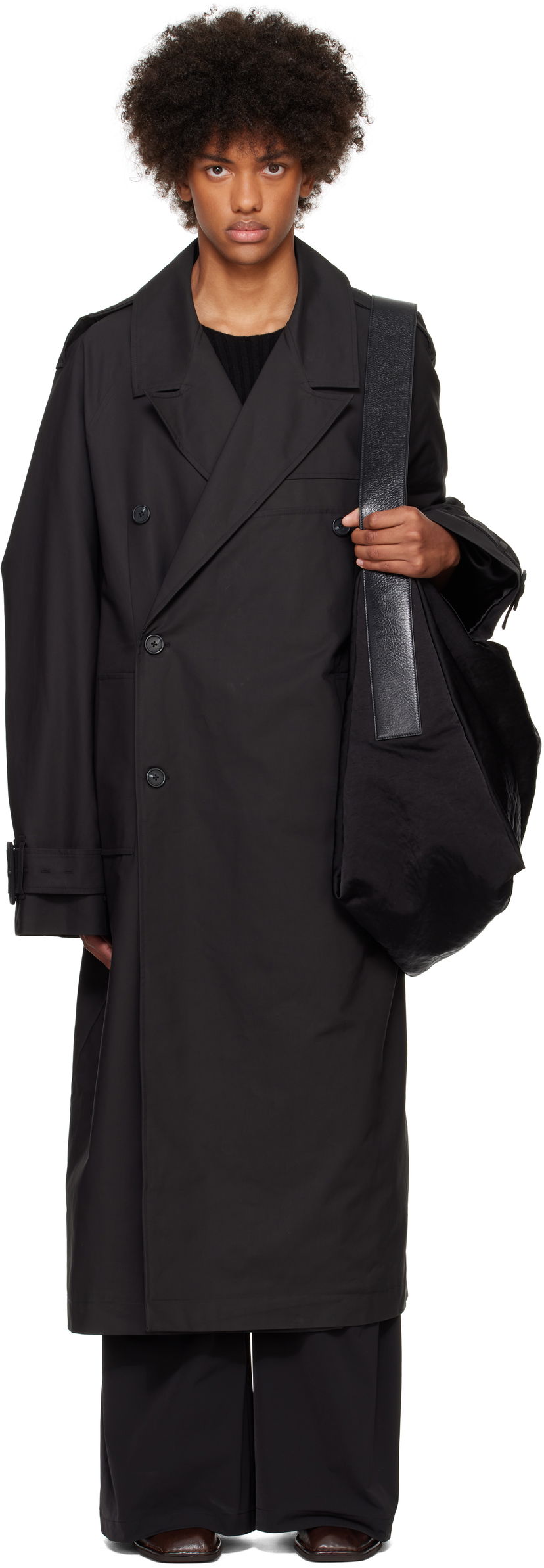 Trenssitakki Entire Studios Wellington Coat Musta | ES2638BL
