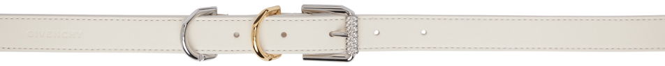 Vyöt Givenchy Givenchy Voyou Leather Belt Valkoinen | BB407WB1Q7105, 0