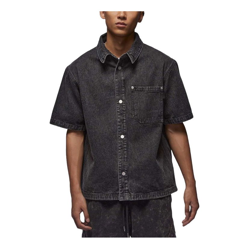 Paita Jordan Denim Shirt Musta | FZ2132-010