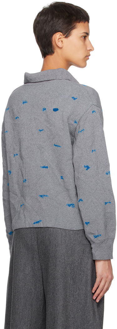 Villapaita ADER ERROR Embroidered Button-Up Cardigan Harmaa | BMADFWKT0703GR, 2