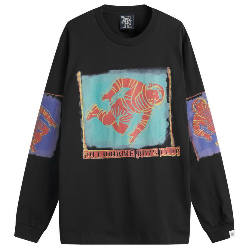 T-paita BILLIONAIRE BOYS CLUB Billionaire Boys Club Astro Portrait Long Sleeve T-Shirt Musta | B25151-BLK