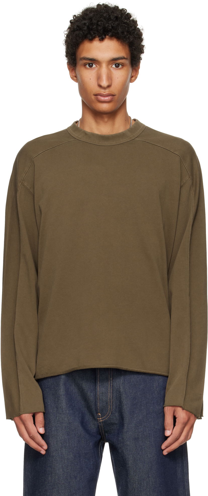 T-paita Entire Studios Entire Studios Heavy Long Sleeve T-Shirt Vihreä | ES2486BT