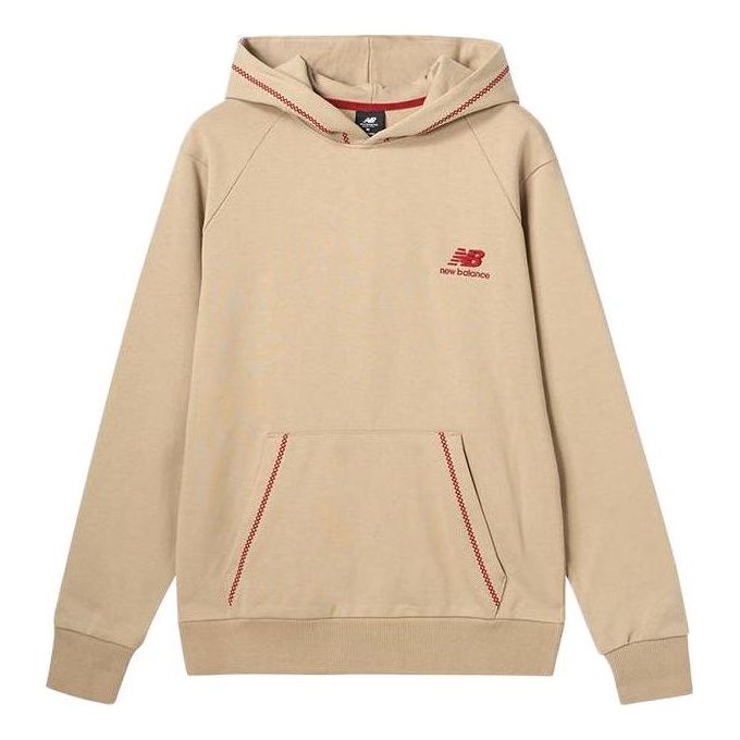 Huppari New Balance Athletics French Terry Hoodie Beige | AMT31570-BNN