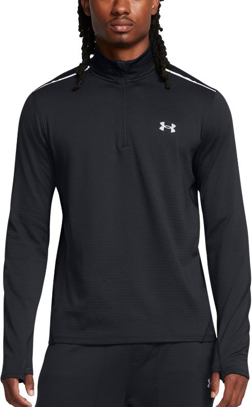 T-paita Under Armour 1/4 Zip Long Sleeve Shirt Musta | 1387793-001