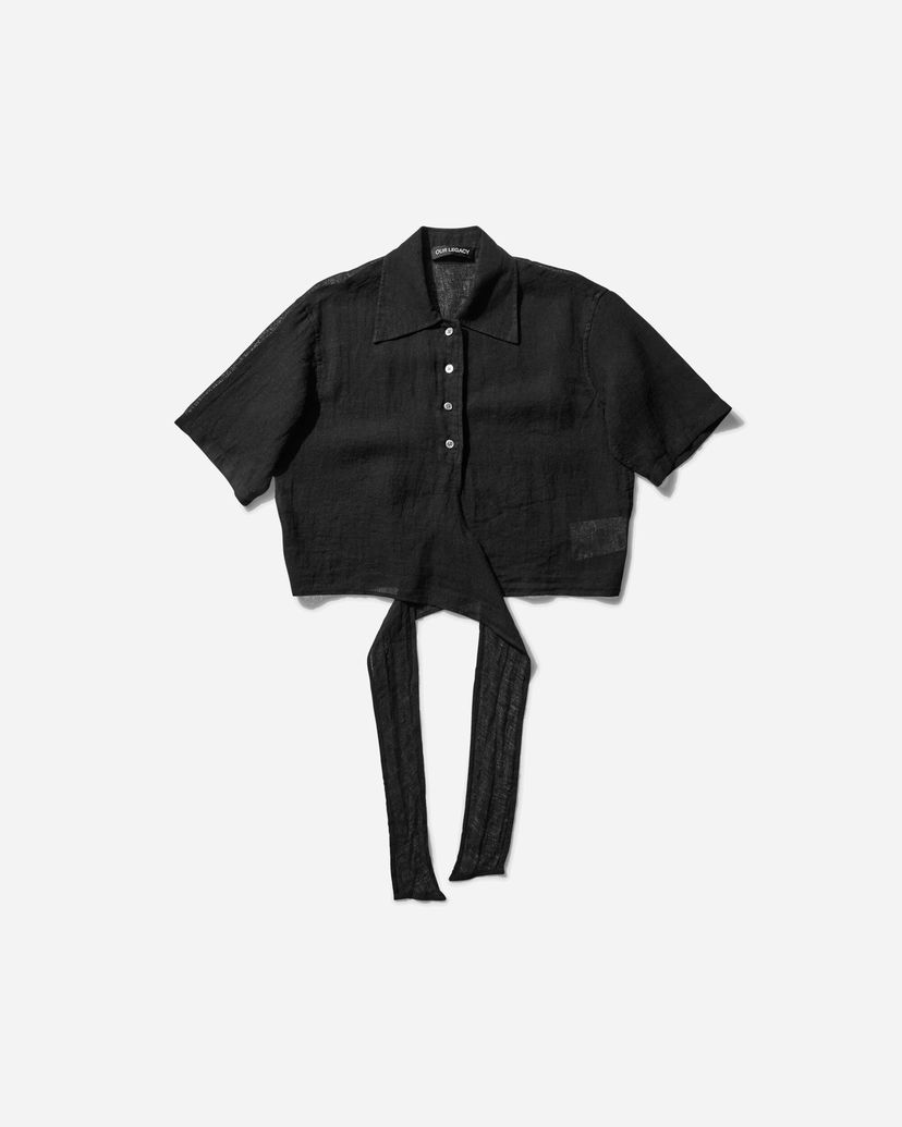 Paita OUR LEGACY Nannas Shortsleeve Shirt Musta | W2252NB 001