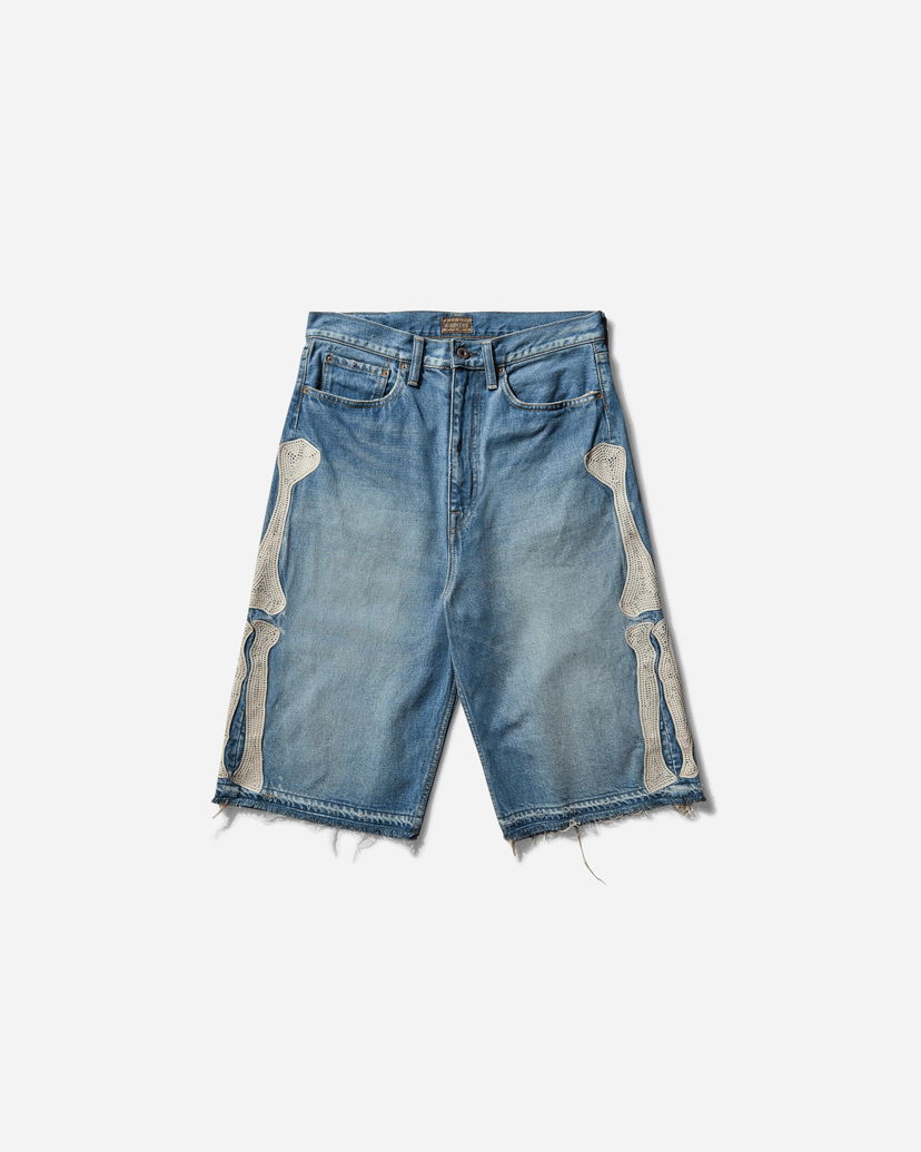 Shortsit KAPITAL 14oz Denim 5P Bone Shorts Sininen | EK-1448SPA PRO