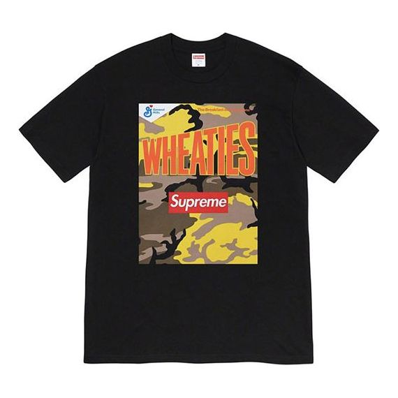 T-paita Supreme Wheaties Crossover Printed T-Shirt Musta | SUP-SS21-594