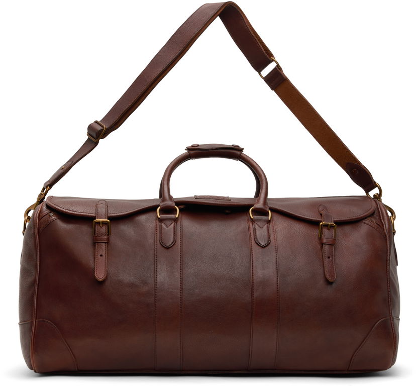 Matkalaukku Polo by Ralph Lauren Ralph Lauren Heritage Leather Duffle Bag Ruskea | 405946034001