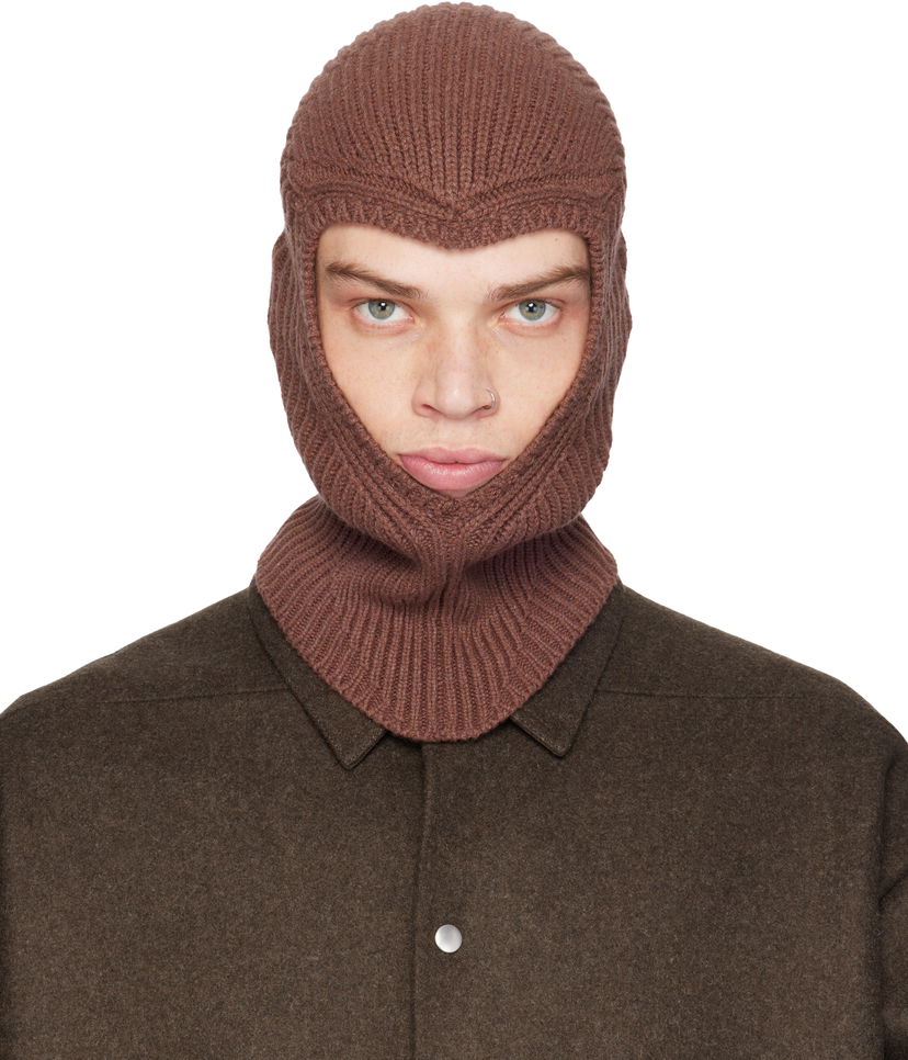 Huivi Rick Owens Balaclava Skull Ruskea | RR02D6490 WSBR