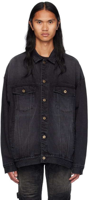 Takki We11done Oversized Denim Jacket Musta | WD-DJ2-24-353-U-BK, 0