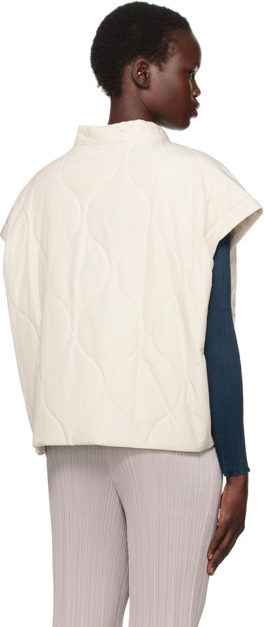 Liivi Pleats Please Issey Miyake Issey Miyake Quilted Vest Valkoinen | PP48ZE882, 2