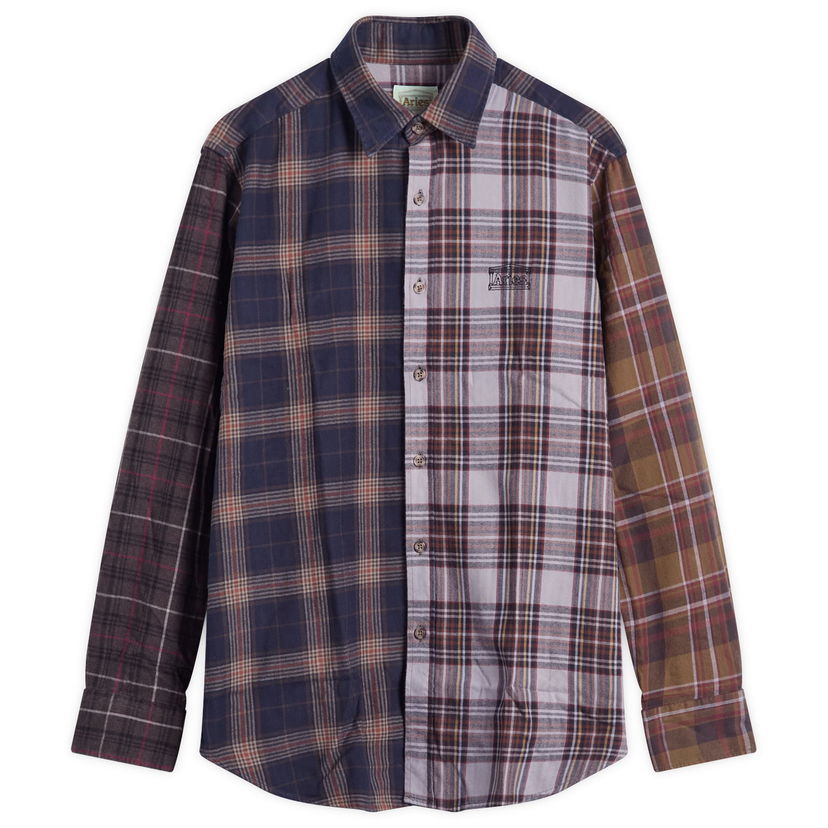 Paita Aries Overdyed Patchwork Shirt Monivärinen | AR40121-PUP
