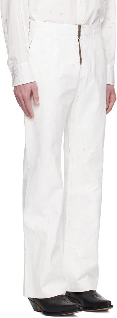 Housut Maison Margiela MM6 Maison Margiela Painted Trousers Valkoinen | SH2KA0026 M35437, 1