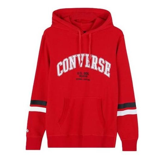 Huppari Converse Converse Men's Collegiate Text Pullover Hoodie Punainen | 10017352-A04, 0