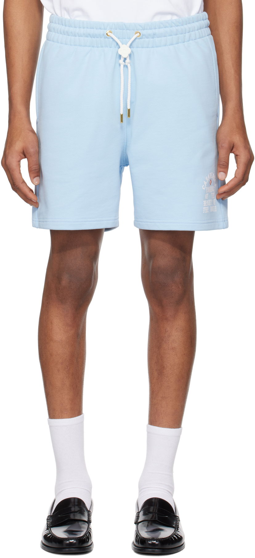 Shortsit Casablanca Casablanca 'Beauty Of The World' Sweat Shorts Sininen | MS25-JTR-003-03