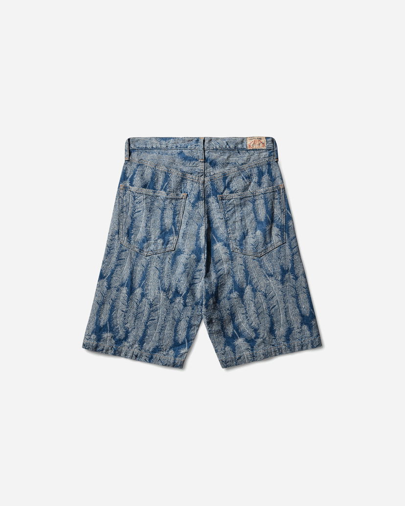 Shortsit KAPITAL MAGPIE 12oz Denim 5-Pocket Shorts Sininen | K2403SP012 LIGHT