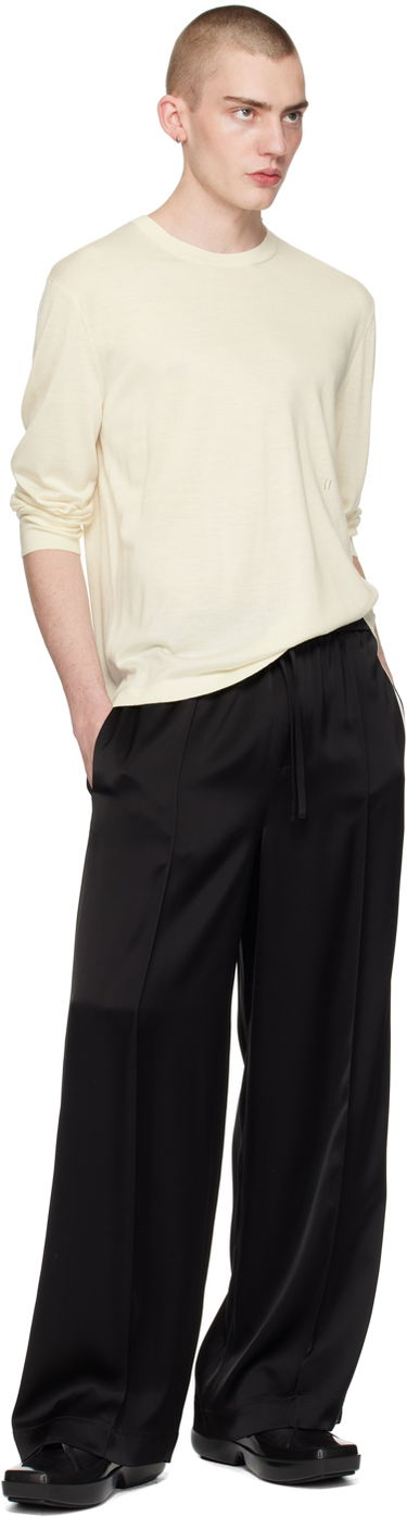 Villapaita Helmut Lang Curved Sleeve Sweater Beige | O01HM703, 3