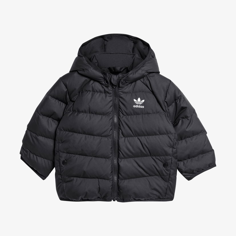 Puffer takki adidas Originals adidas Padded Hooded Puffer Down Jacket Musta | IX7493