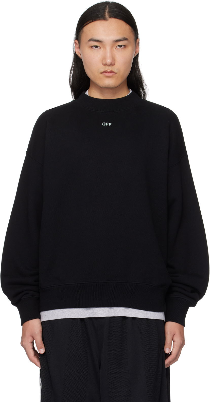 Huppari Off-White Vibe Arrow Sweatshirt Musta | OMBA054S25FLE0051041