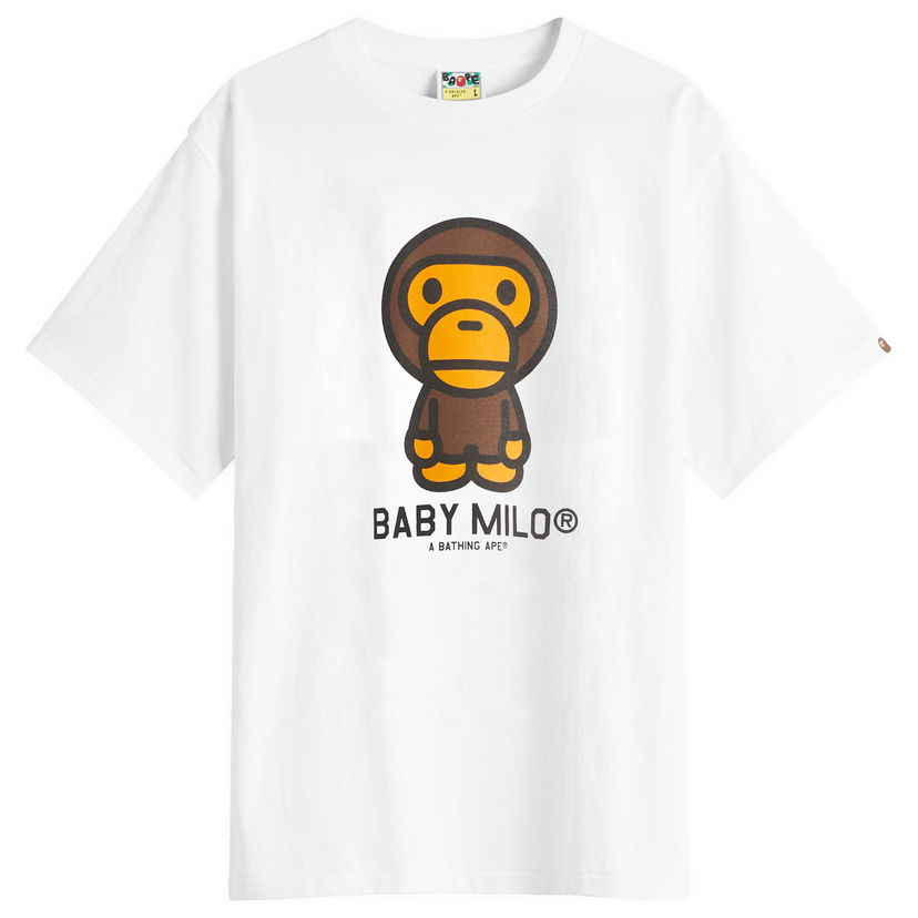 T-paita BAPE Bathing Ape Baby Milo Graphic Tee Valkoinen | 002TEL301001M-WHT