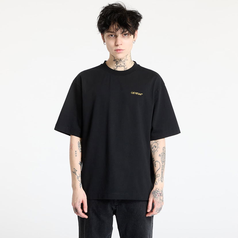 T-paita Off-White Off-White Tape Arrow Skate Short Sleeve T-Shirt Musta | OMAA120S25JER00D1022