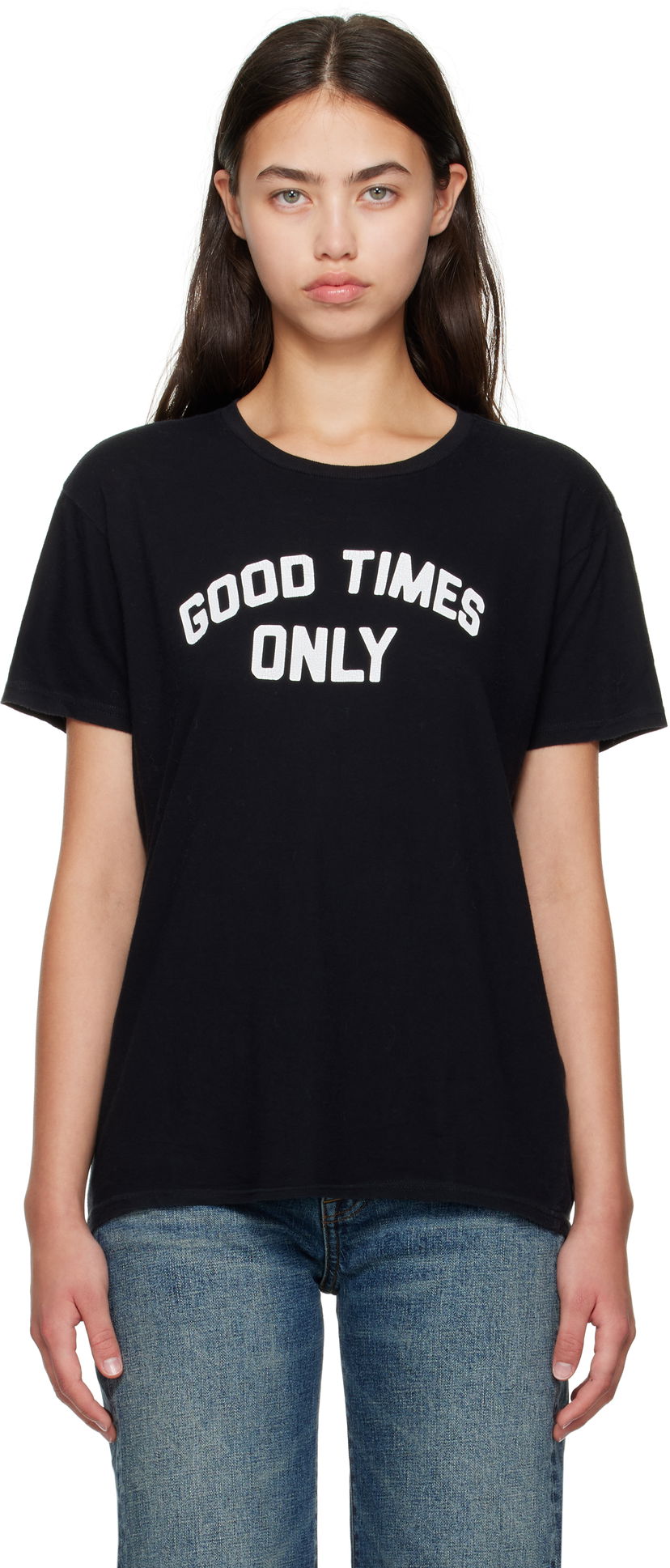 T-paita R13 R13 'Good Times Only' Boy T-Shirt Musta | R13WK001-K126A