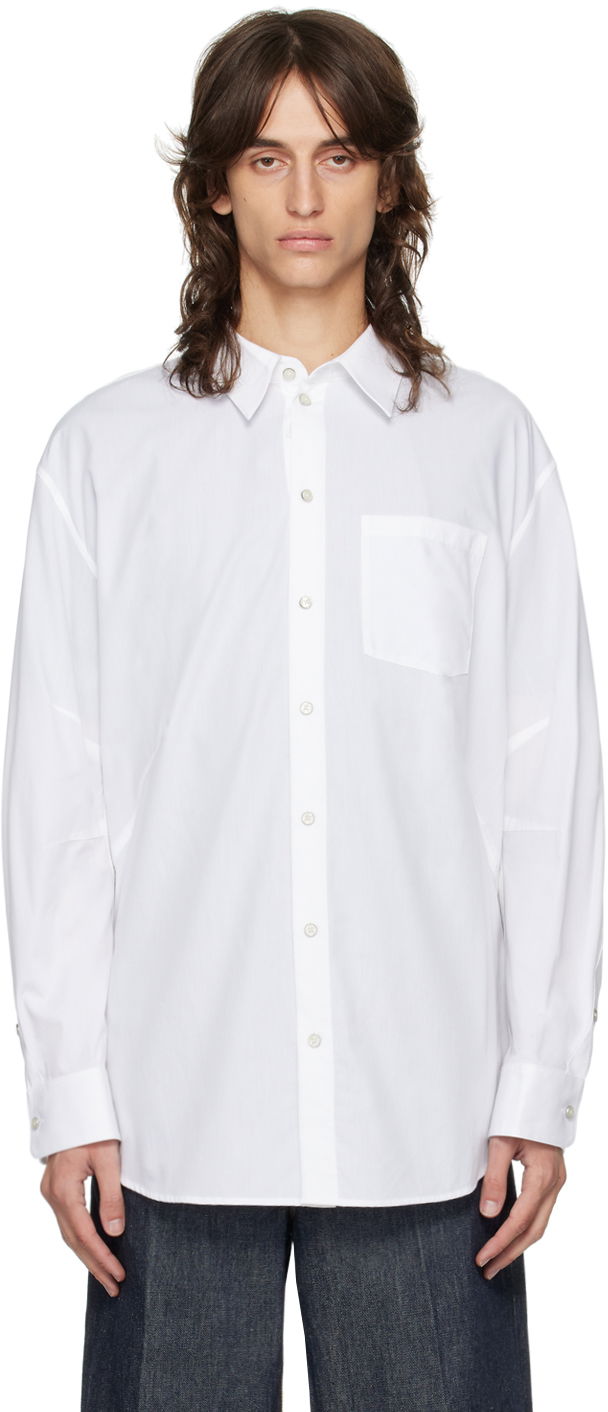 Paita Helmut Lang Helmut Lang Apex Oversized Shirt Valkoinen | O06HM599