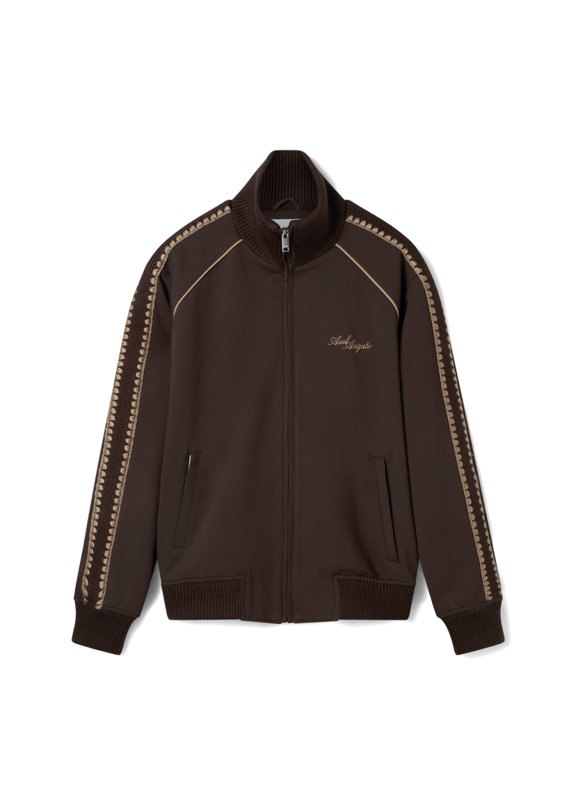 Verryttelypuku AXEL ARIGATO Brown Crocheted Track Jacket Ruskea | A2968001
