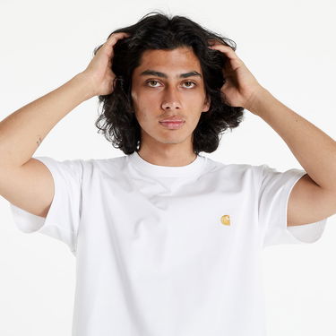 T-paita Carhartt WIP S/S Chase Valkoinen | I026391.00RXX, 2