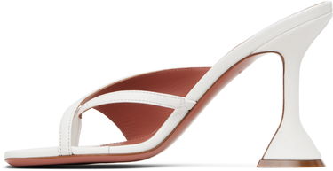 Kengänhoito Amina Muaddi Amina Muaddi Shiona Slipper Heeled Sandals Valkoinen | SHIONA SLIPPER, 2