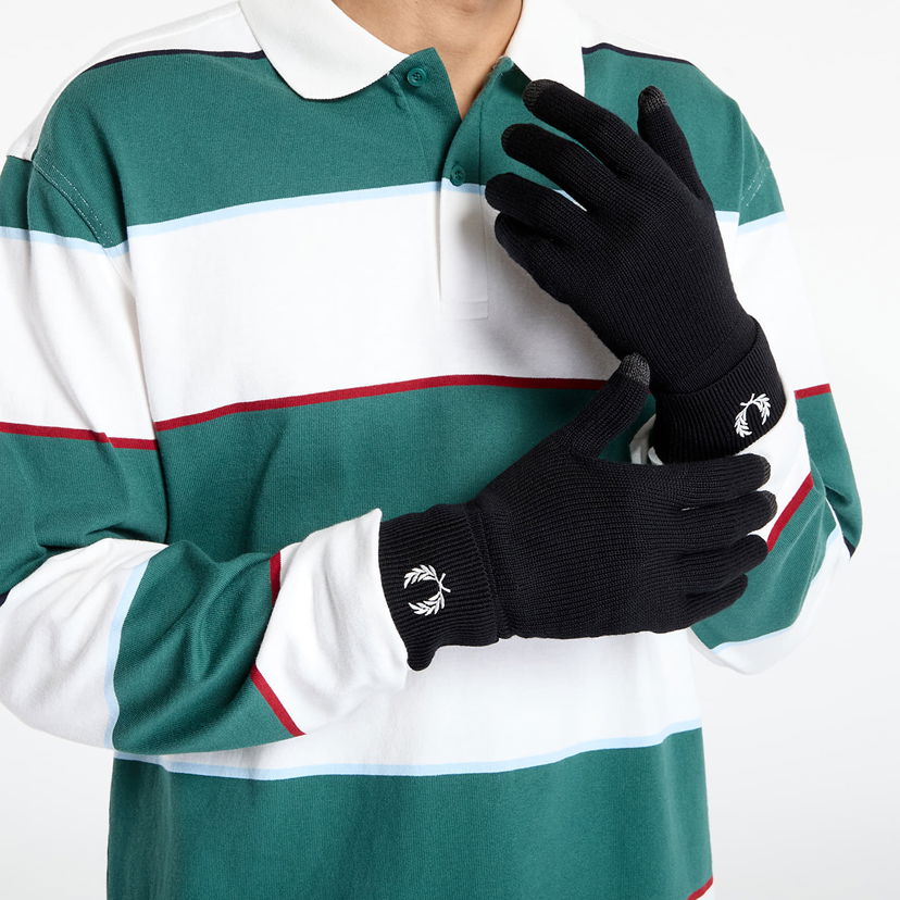 Käsineet Fred Perry Fred Perry Classic Merino Wool Gloves Musta | C1139 843