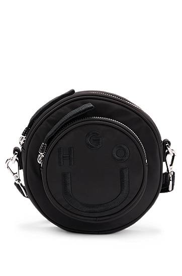 Olkalaukku BOSS Happy HUGO Circular Crossbody Bag Musta | 50541785