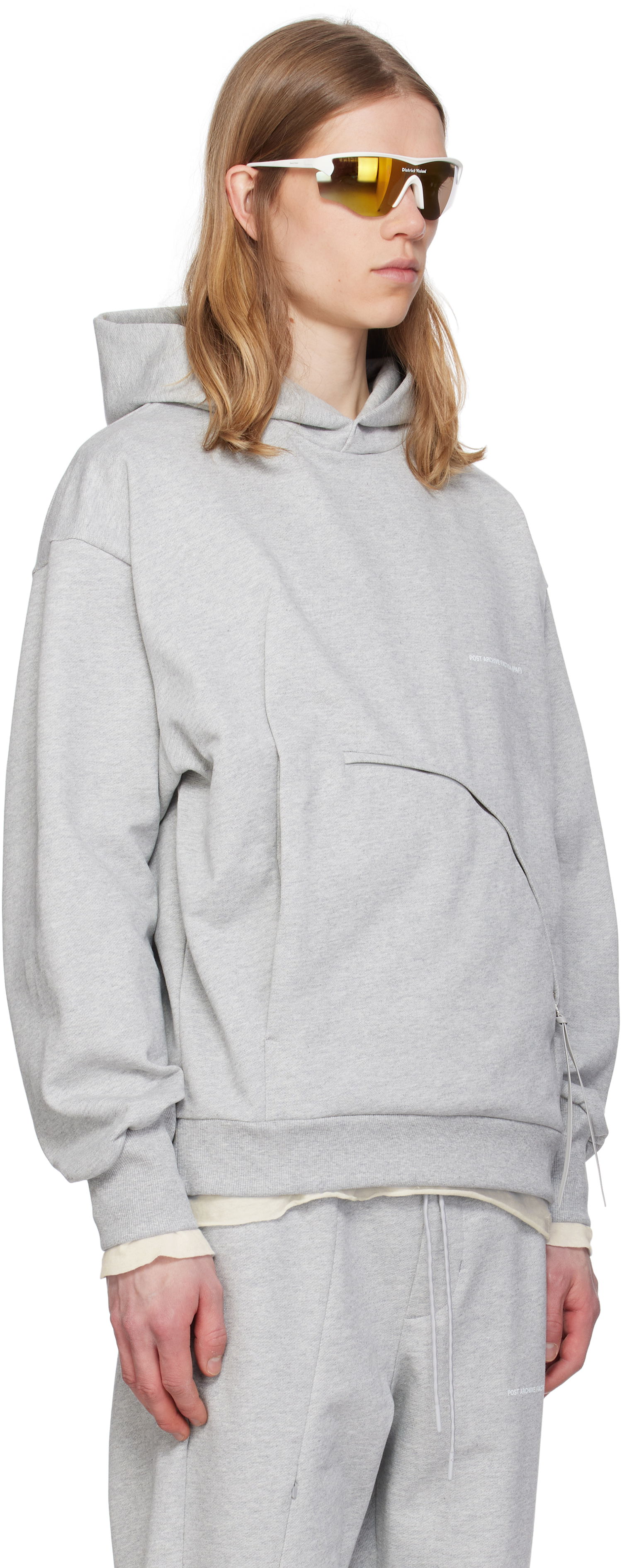 Huppari Post Archive Faction (PAF) Post Archive Faction (PAF) 8.0 Center Hoodie Harmaa | 8.0 THC-G, 1