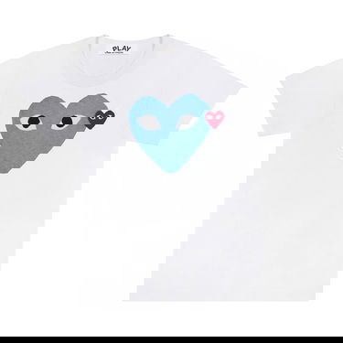 T-paita Comme des Garçons PLAY Red Emblem Heart T-Shirt Valkoinen | AZ T106 051 2, 1