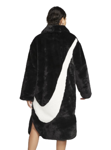 Parka Nike Faux Fur Long Jacket Musta | DQ6838-010