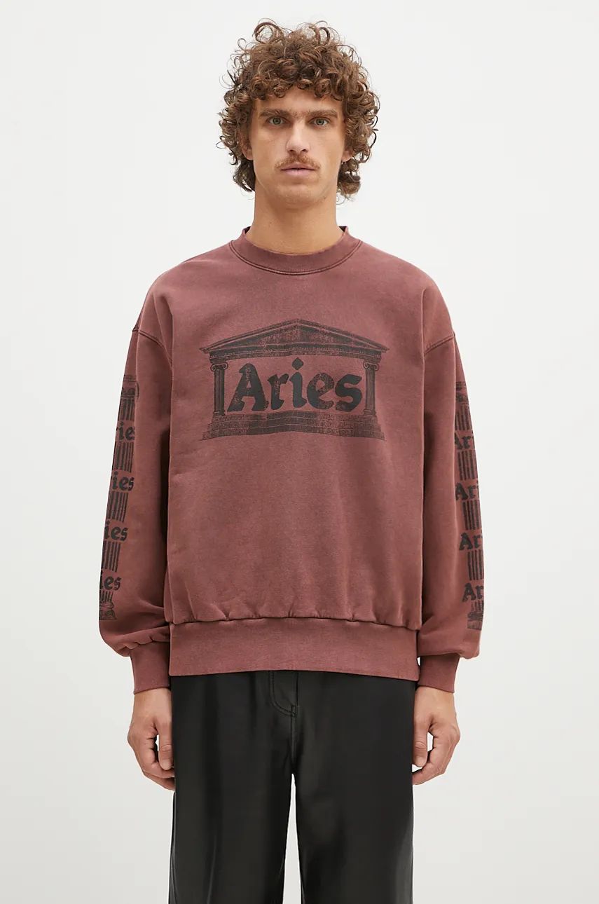 Huppari Aries Aged Ancient Column Sweatshirt With Print Punainen | AR2003302, 0