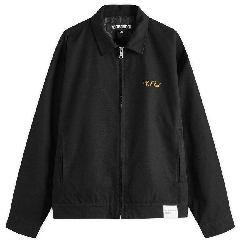 Takki Neighborhood Neighborhood Zip Work Jacket, Size Large Musta | 251TSNH-JKM02-BLK