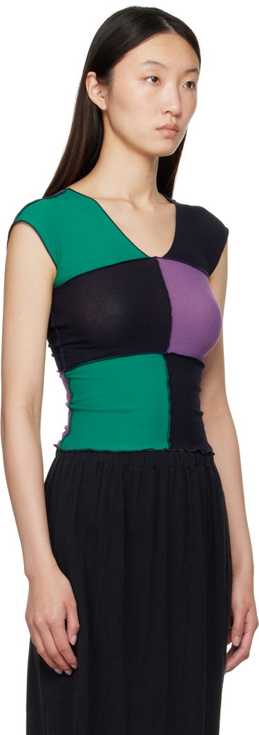 Tankkitoppi Baserange Baserange Teak Patchwork Tank Top Monivärinen | TTTT-CR-AU25, 1
