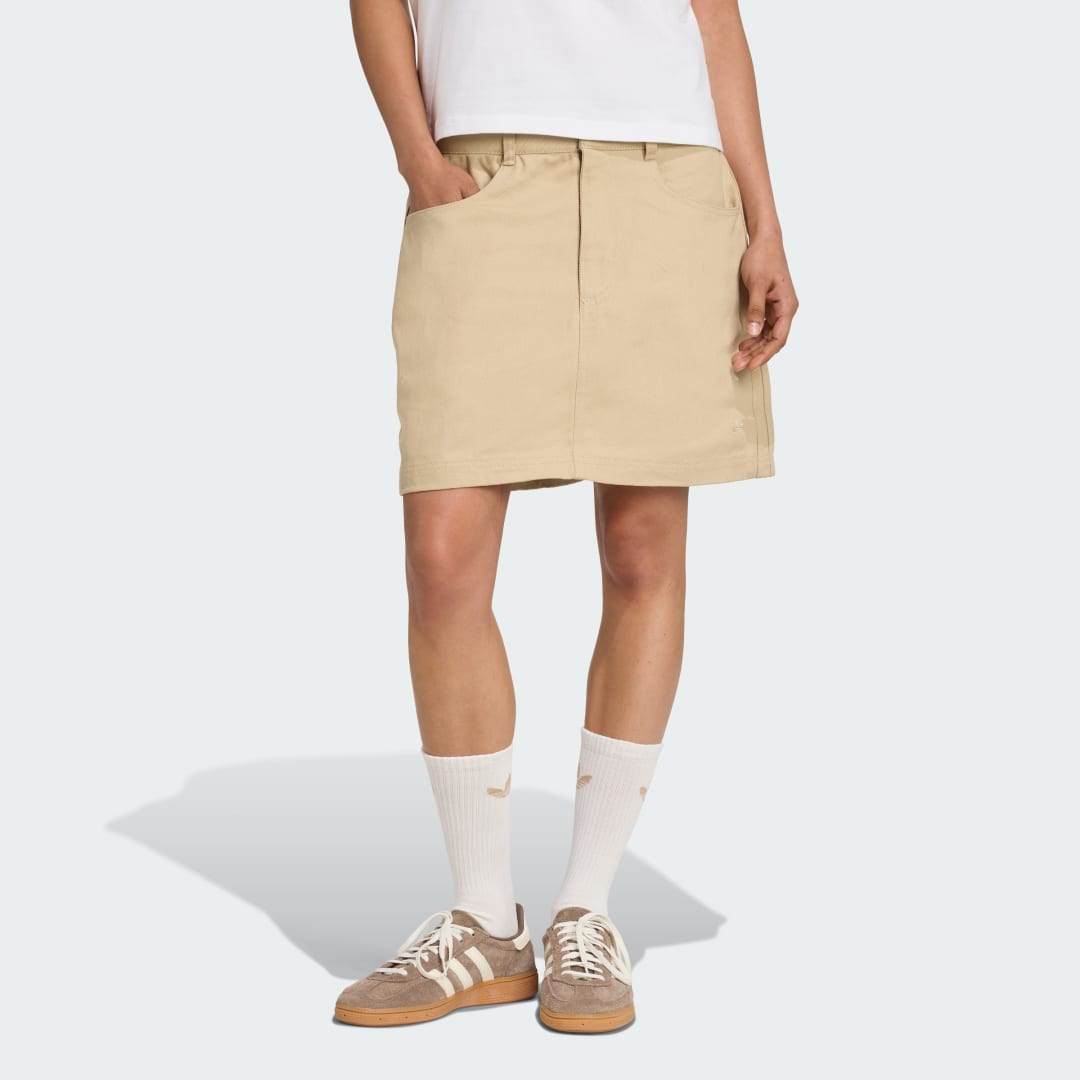 Hame adidas Performance Firebird Utility Mini Skirt Beige | JX8761, 0