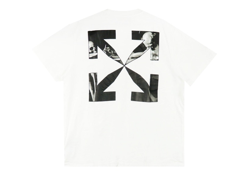 T-paita Off-White Caravaggio Arrow Over T-Shirt White Valkoinen | OMAA038C99JER0050110, 0