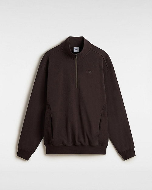 Villapaita Vans Premium Van D Half Zip Sweatshirt, Size L Ruskea | VN000MEKY7U