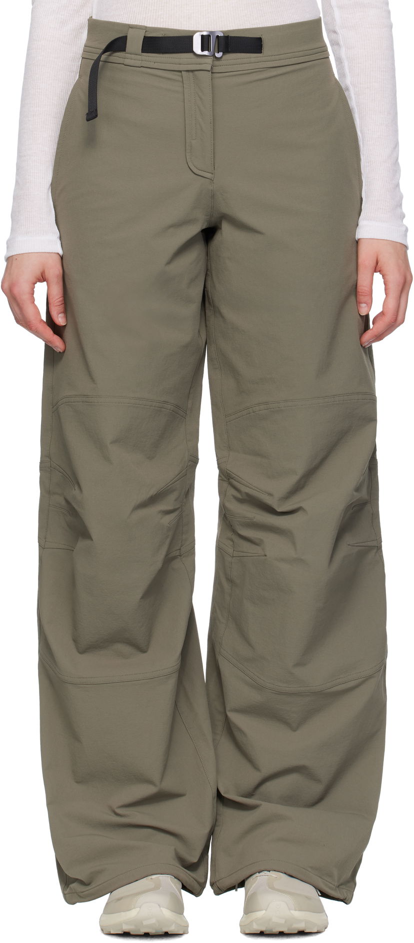 Housut ROA ROA Shaped Knee Sport Pants Vihreä | RBWW016FA08
