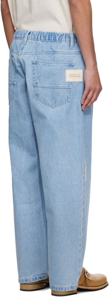 Jeans AAPE by A Bathing Ape AAPE by A Bathing Ape 'AAPE Now' Moonface Logo Jeans Sininen | AAPPTMB662XBOBLL, 2