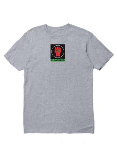 T-paita Pleasures Badge Tee Harmaa | P22W053-GREY