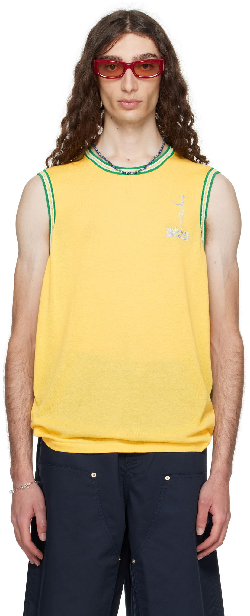 Tankkitoppi Wales Bonner Wales Bonner adidas Originals Edition Jab Tank Top Keltainen | JY6077