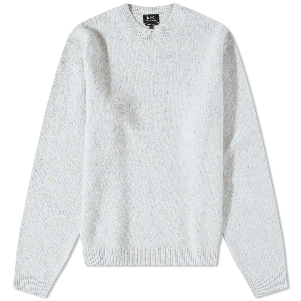 Villapaita A.P.C. Chandler Donegal Crew Knit Harmaa | WOAOX-H23157-LAB, 0